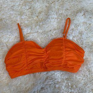 Rouched Bandeau Bikini Top
